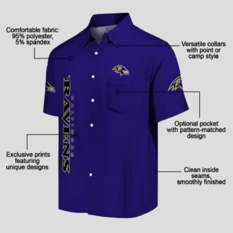 Football Baltimore Ravens Stuart Minion Purple Hawaiian Shirt