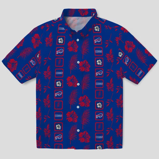 Buffalo Bills Aloha Shirt, Floral Blue NFL Hawaiian Shirt for Fans & Game Day Outfit