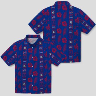 Buffalo Bills Aloha Shirt, Floral Blue NFL Hawaiian Shirt for Fans & Game Day Outfit