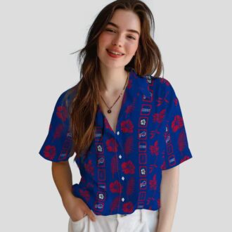 Buffalo Bills Aloha Shirt, Floral Blue NFL Hawaiian Shirt for Fans & Game Day Outfit