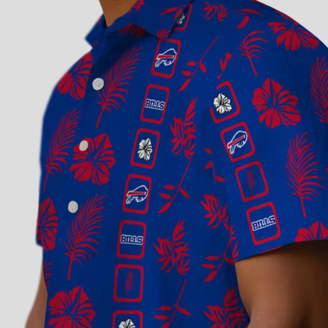 Buffalo Bills Aloha Shirt, Floral Blue NFL Hawaiian Shirt for Fans & Game Day Outfit