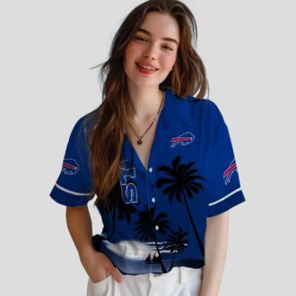 Buffalo Bills Beach Sunset Hawaiian Shirt – Blue & Black NFL Game Day Outfit