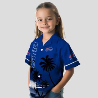 Buffalo Bills Beach Sunset Hawaiian Shirt – Blue & Black NFL Game Day Outfit