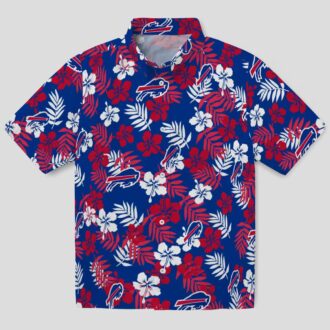 Buffalo Bills Floral Blue Hawaiian Shirt, Tropical NFL Button Up for Fans & Vacation