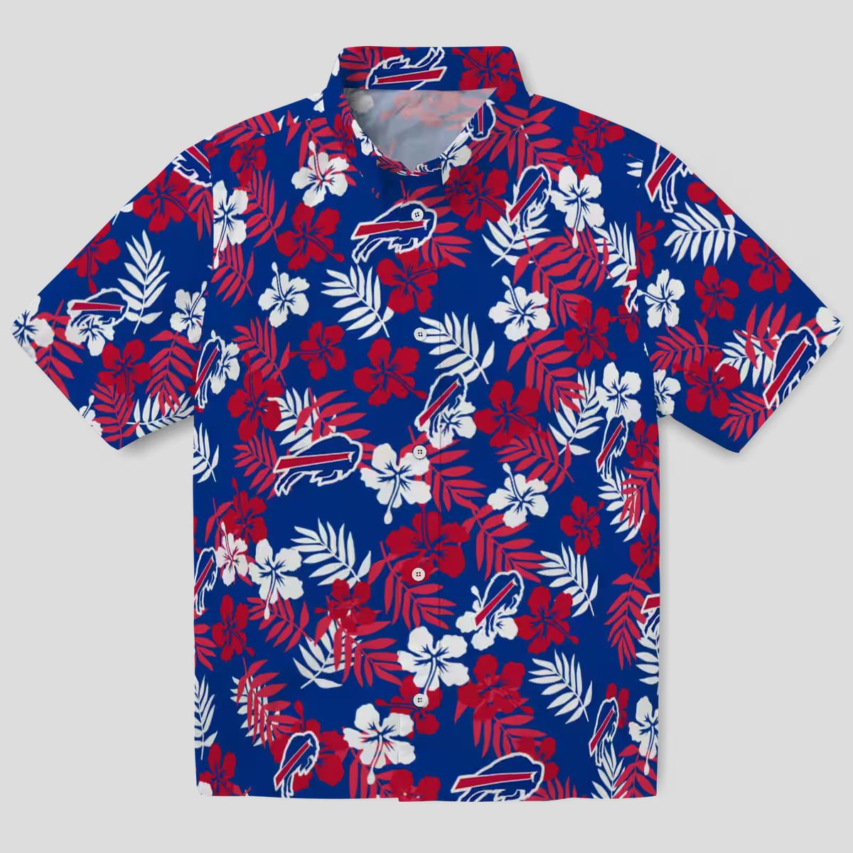 Buffalo Bills Floral Blue Hawaiian Shirt, Tropical NFL Button Up for Fans & Vacation