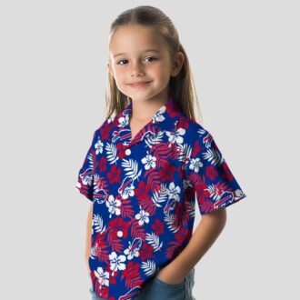 Buffalo Bills Floral Blue Hawaiian Shirt, Tropical NFL Button Up for Fans & Vacation