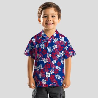 Buffalo Bills Floral Blue Hawaiian Shirt, Tropical NFL Button Up for Fans & Vacation