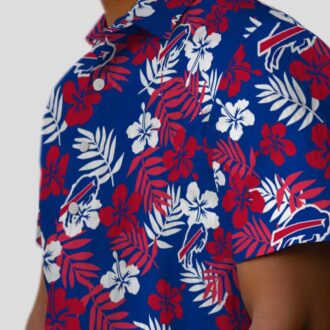 Buffalo Bills Floral Blue Hawaiian Shirt, Tropical NFL Button Up for Fans & Vacation