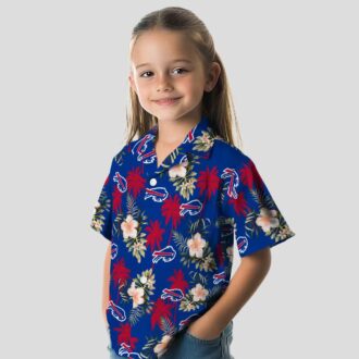 Buffalo Bills Floral Hawaiian Shirt, Palm Tree Summer Beach Aloha Shirt