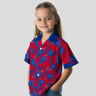 Buffalo Bills Red Botanical Hawaiian Shirt - NFL Aloha Shirt for Fans & Tailgating