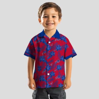 Buffalo Bills Red Botanical Hawaiian Shirt - NFL Aloha Shirt for Fans & Tailgating