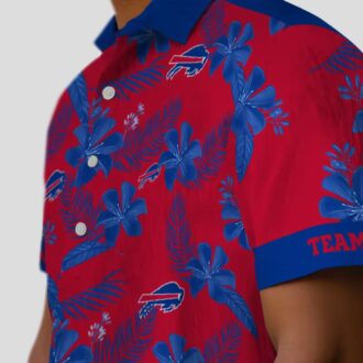 Buffalo Bills Red Botanical Hawaiian Shirt - NFL Aloha Shirt for Fans & Tailgating