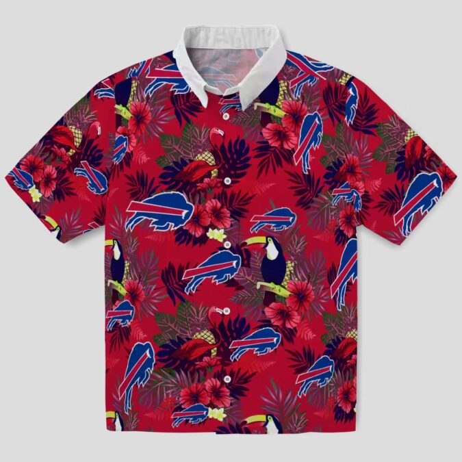 Buffalo Bills Tropical Hawaiian Shirt – Floral Toucan Print, Game Day Outfit