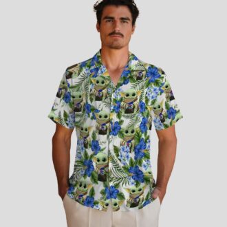 Buffalo Bills Yoda Green Hawaiian Shirt, NFL Football Tropical Summer Button Up for Fans