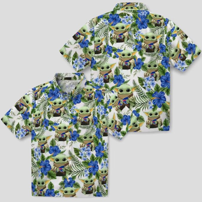 Buffalo Bills Yoda Green Hawaiian Shirt, NFL Football Tropical Summer Button Up for Fans