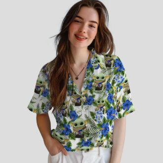 Buffalo Bills Yoda Green Hawaiian Shirt, NFL Football Tropical Summer Button Up for Fans