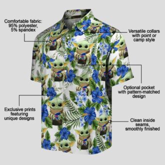 Buffalo Bills Yoda Green Hawaiian Shirt, NFL Football Tropical Summer Button Up for Fans