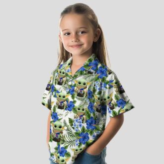 Buffalo Bills Yoda Green Hawaiian Shirt, NFL Football Tropical Summer Button Up for Fans