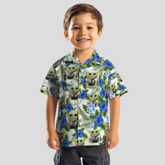 Buffalo Bills Yoda Green Hawaiian Shirt, NFL Football Tropical Summer Button Up for Fans