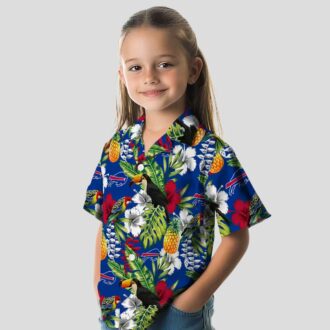 Custom Buffalo Bills Aloha Shirt, Tropical Toucan Blue Green Hawaiian Shirt