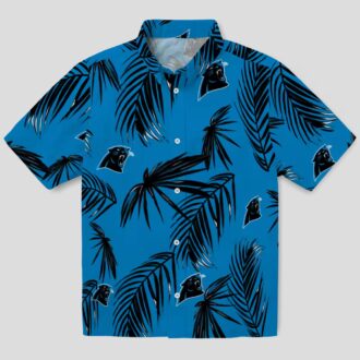 Carolina Panthers Summer Hawaiian Shirt – Palm Leaf Short Sleeve for Vacation