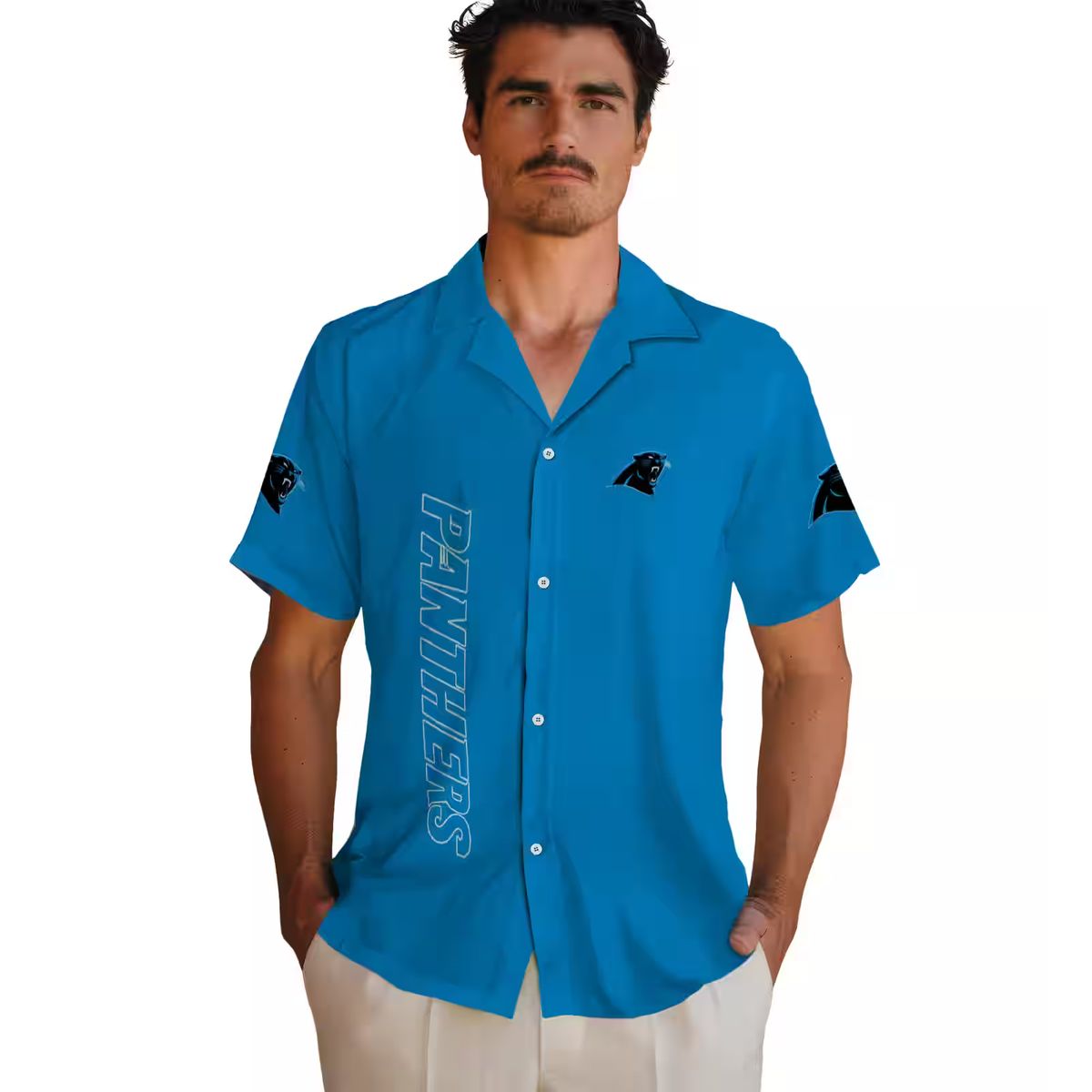 NFL Panthers Stuart Minion Blue Hawaiian Shirt – Vacation Resort Wear for Men & Women