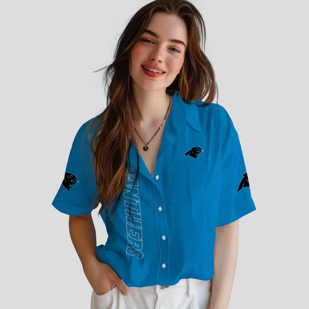 NFL Panthers Stuart Minion Blue Hawaiian Shirt – Vacation Resort Wear for Men & Women