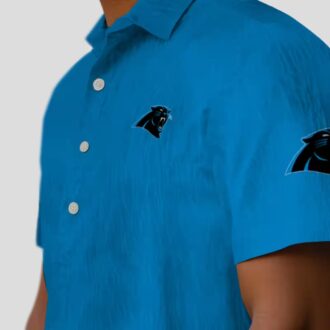 NFL Panthers Stuart Minion Blue Hawaiian Shirt – Vacation Resort Wear for Men & Women