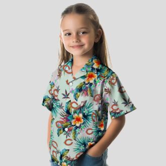 Chicago Bears Hawaiian Shirt for NFL Fans – Tropical Foliage Green Button Up