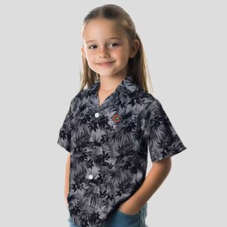 Chicago Bears Leafy Pattern Aloha Shirt – Blue Tropical Hawaiian Shirt for NFL Fans