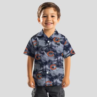 Chicago Bears Palms Button Up Hawaiian Shirt – Tropical Coastal Aloha Shirt