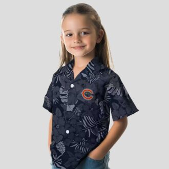 Chicago Bears Tropical Hawaiian Shirt – Jungle Vibes Blue Button Up for Summer