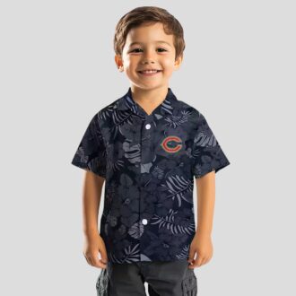 Chicago Bears Tropical Hawaiian Shirt – Jungle Vibes Blue Button Up for Summer