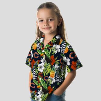 Personalized Chicago Bears Hawaiian Shirt – Tropical Toucan Blue Green Button Up Shirt
