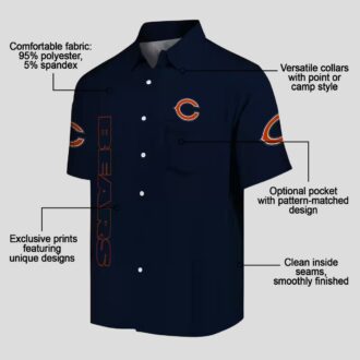 Stuart Minion Blue Chicago Bears Hawaiian Shirt – Tropical Button Up Aloha Shirt