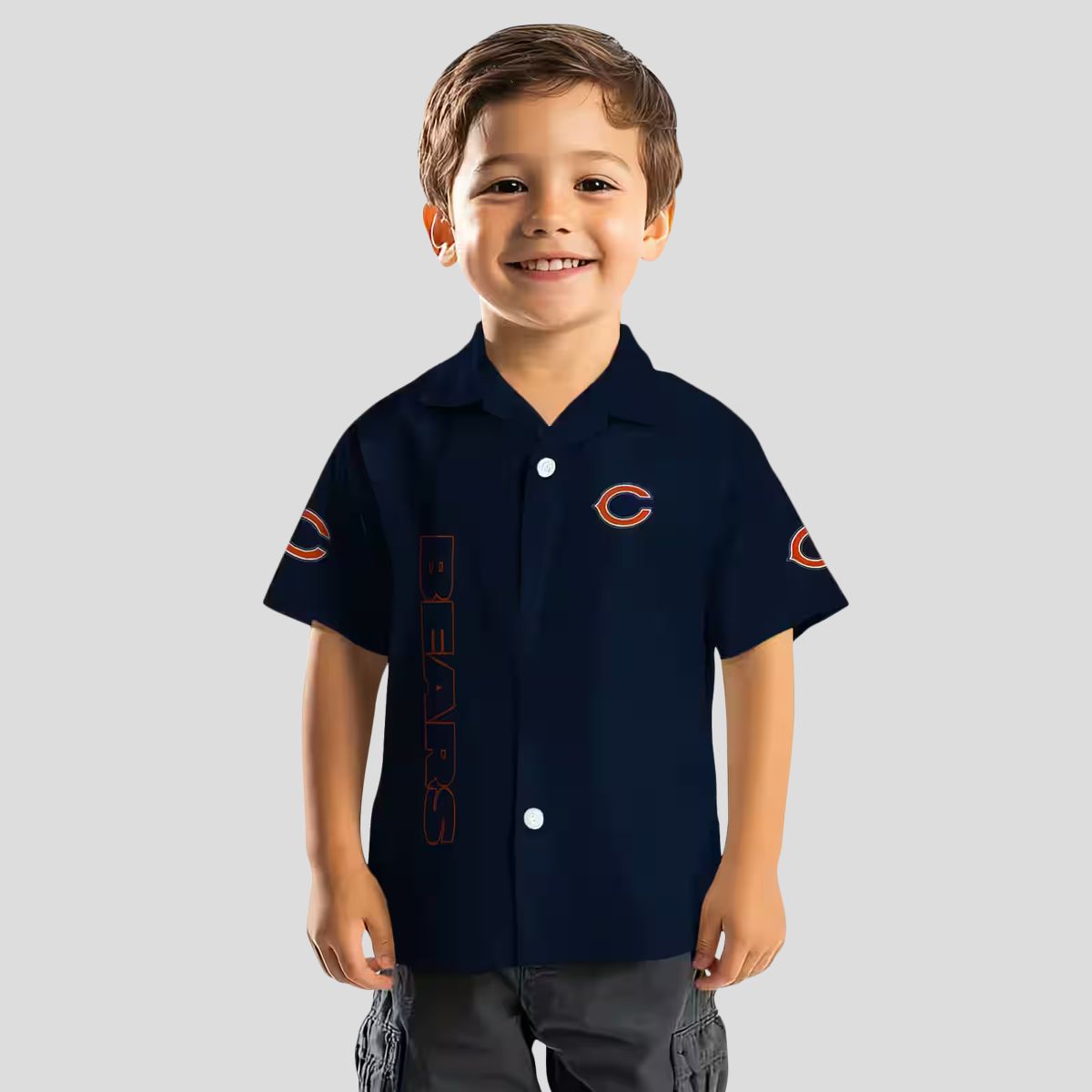 Stuart Minion Blue Chicago Bears Hawaiian Shirt – Tropical Button Up Aloha Shirt