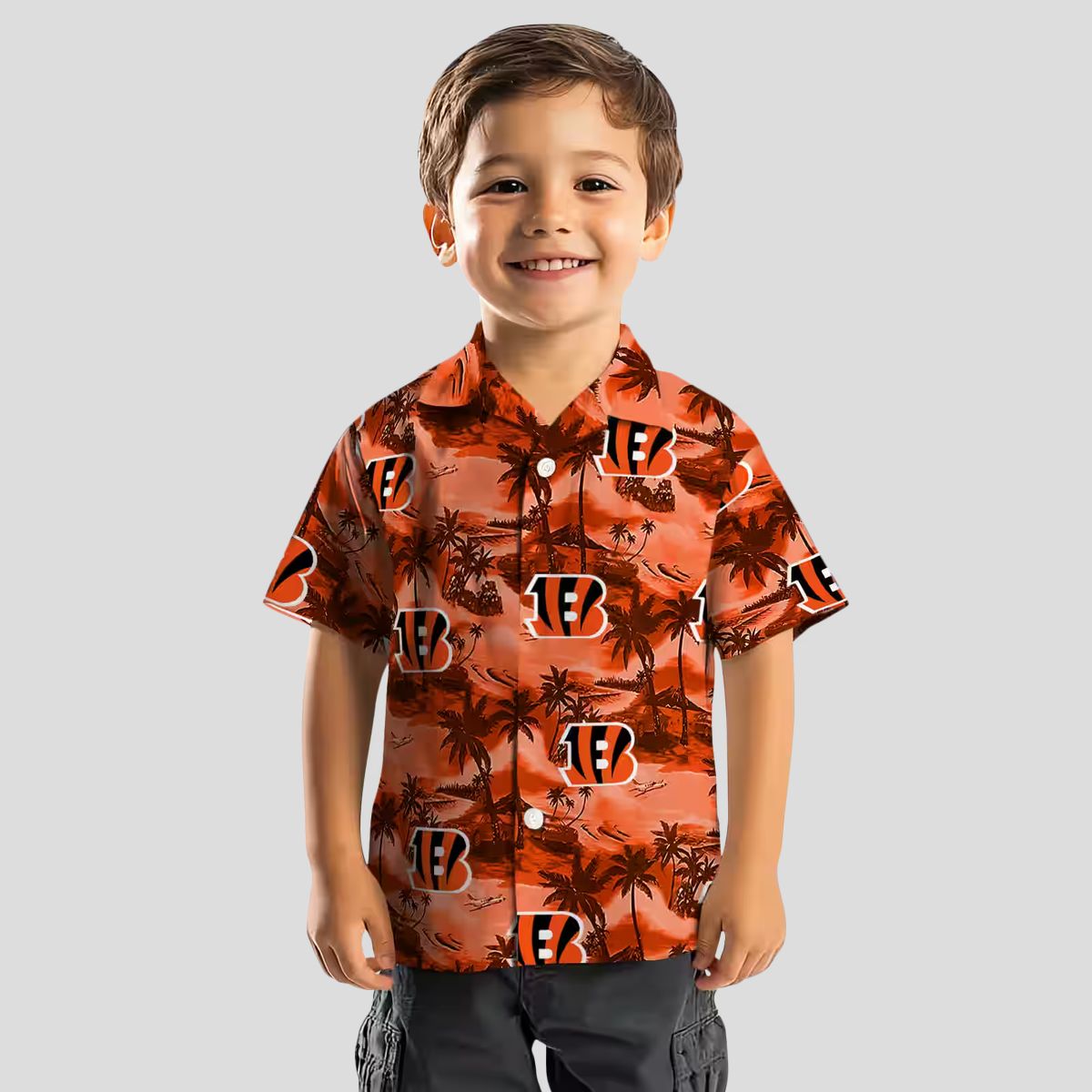 Cincinnati Bengals Summer Hawaiian Shirt – Coastal Palms Tropical Beach Game Day Outfit