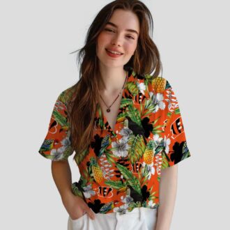 Cincinnati Bengals Tropical Toucan Hawaiian Shirt - Custom Aloha Button Up Shirt