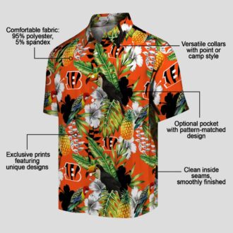 Cincinnati Bengals Tropical Toucan Hawaiian Shirt - Custom Aloha Button Up Shirt
