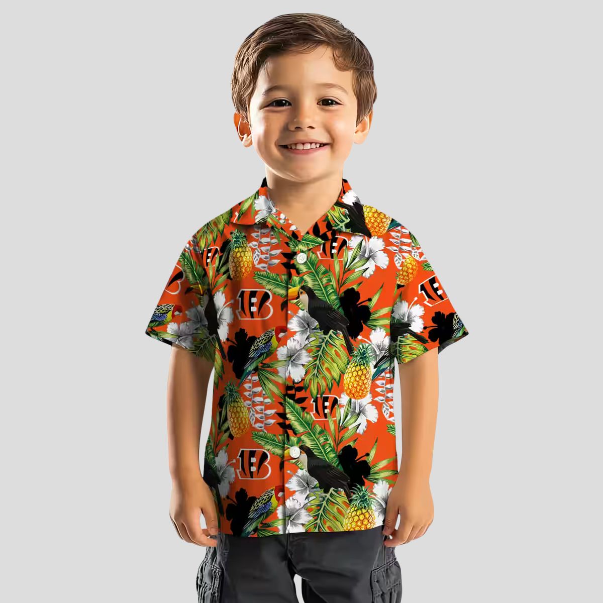 Cincinnati Bengals Tropical Toucan Hawaiian Shirt - Custom Aloha Button Up Shirt