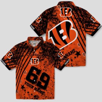 Custom Cincinnati Bengals Hawaiian Shirt – Star Stripes Orange Aloha Apparel