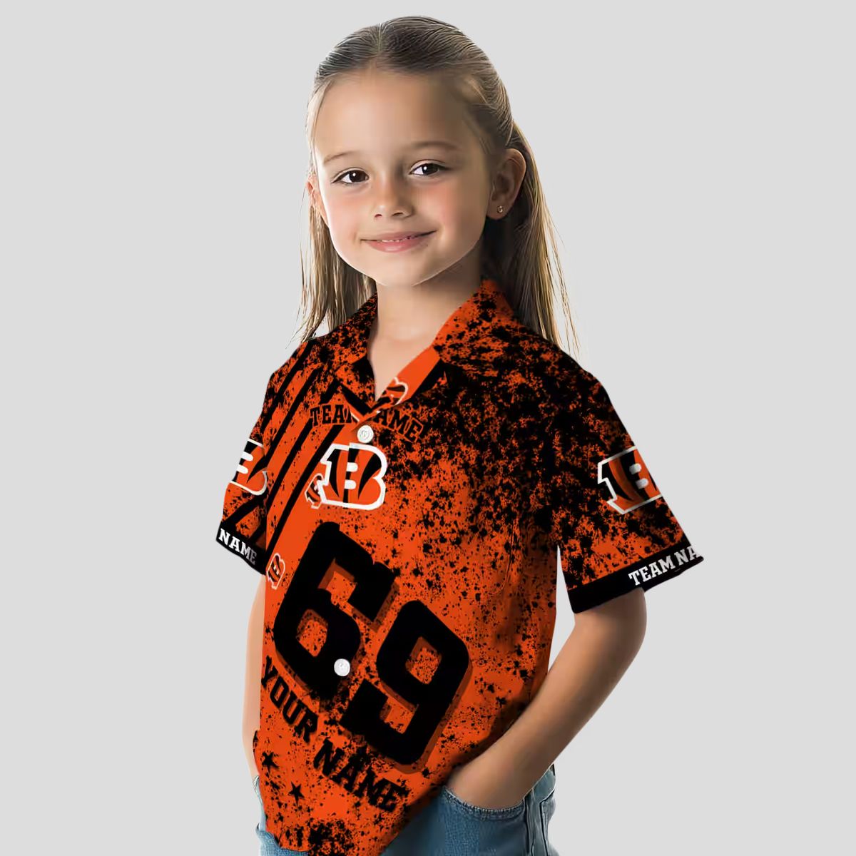 Custom Cincinnati Bengals Hawaiian Shirt – Star Stripes Orange Aloha Apparel