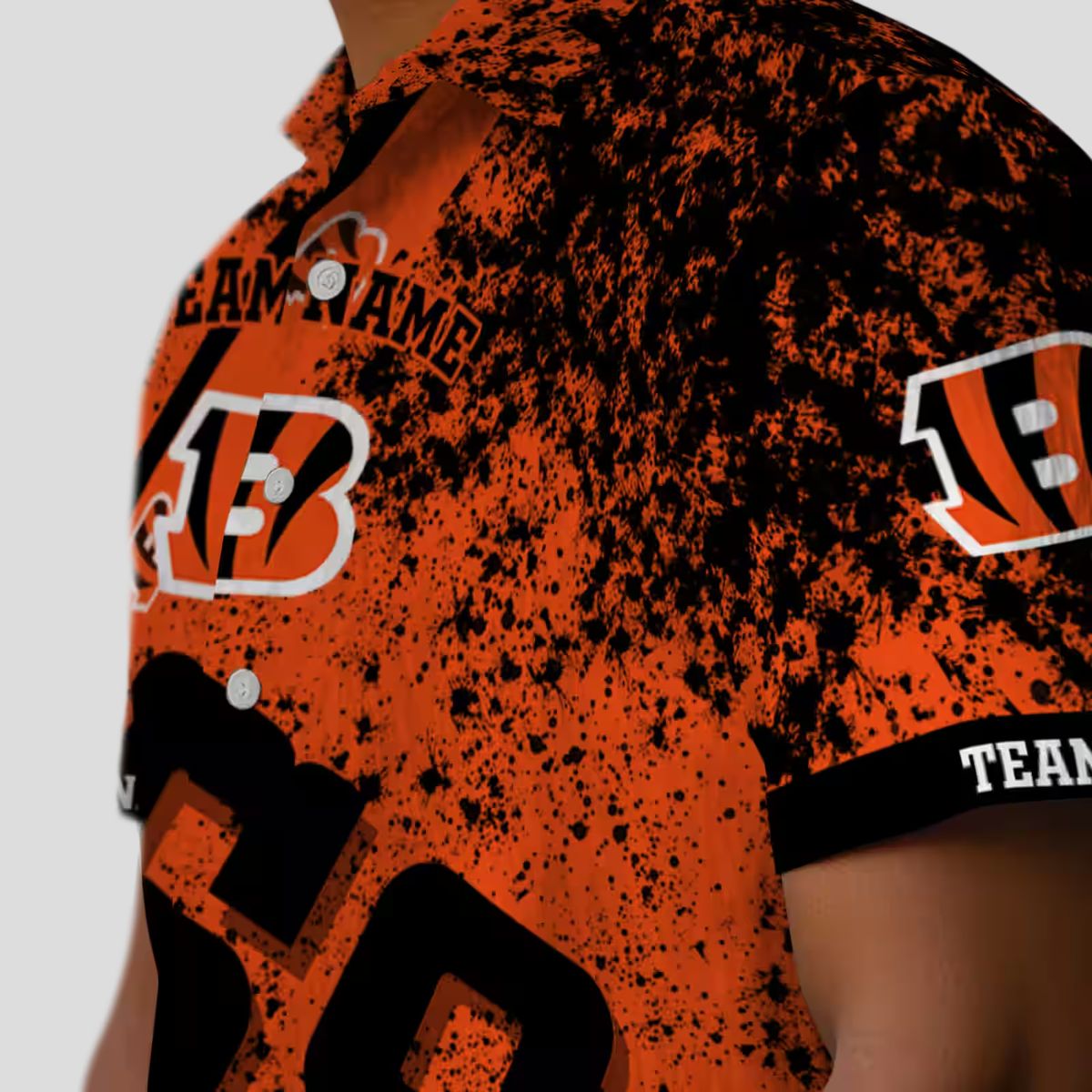 Custom Cincinnati Bengals Hawaiian Shirt – Star Stripes Orange Aloha Apparel