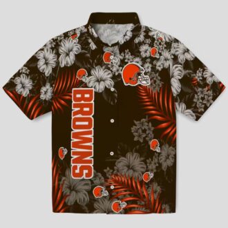 Cleveland Browns NFL Hawaiian Shirt for Men & Women, Hibiscus Print Summer Luau Outfit