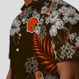 Cleveland Browns NFL Hawaiian Shirt for Men & Women, Hibiscus Print Summer Luau Outfit