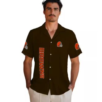 Cleveland Browns NFL Minion Hawaiian Shirt, Tropical Brown Beach Party Outfit