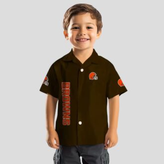 Cleveland Browns NFL Minion Hawaiian Shirt, Tropical Brown Beach Party Outfit