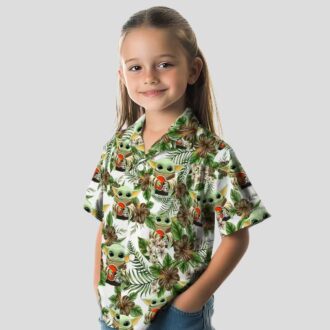 Cleveland Browns Yoda Green Hawaiian Shirt, NFL Tropical Aloha Shirt for Summer