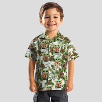 Cleveland Browns Yoda Green Hawaiian Shirt, NFL Tropical Aloha Shirt for Summer