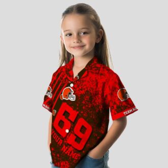 Custom Cleveland Browns Tropical Hawaiian Shirt, Star Stripes Brown Game Day Outfit